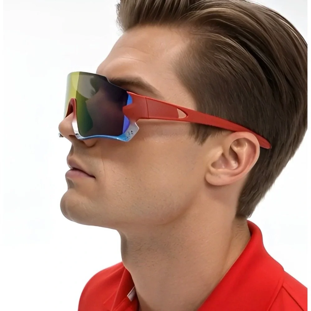 Sport Sunglasses Cycling Running Glasses Windproof UV Protection Men Wrap Around